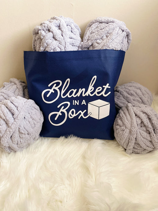Chunky Knit Blanket Kit with Online Tutorial