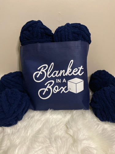 Navy Blanket In A Box Kit!